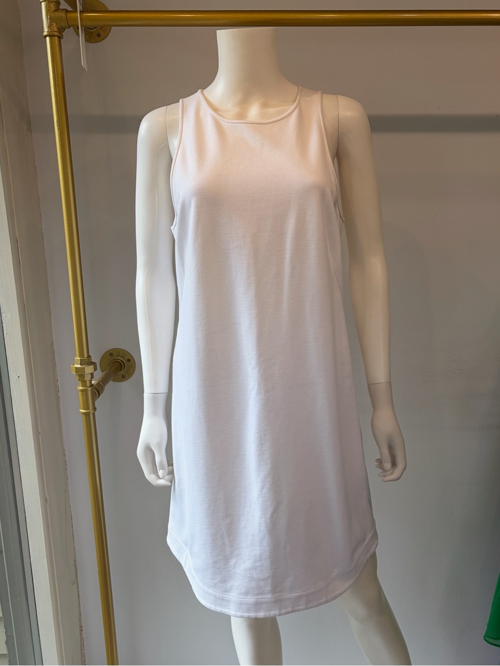 Tibi Classic Sleeveless White Shift Dress